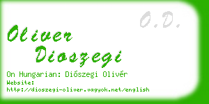oliver dioszegi business card